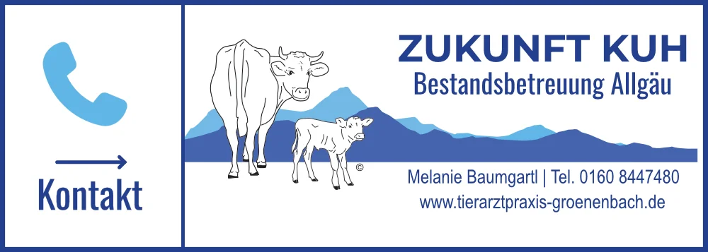 call to action button Zukunft Kuh, Bestandsbetreuung